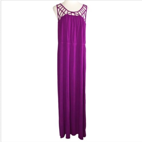Lane Bryant Dresses & Skirts - Lane Bryant Womens Caged Long Knit Maxi Dress N33